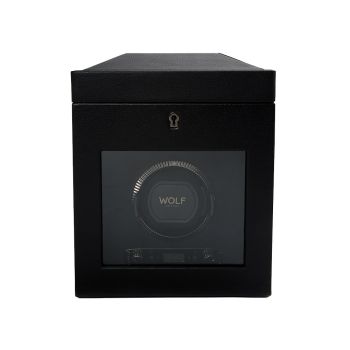 WOLF British Racing Remontoir De Montre Simple Avec Rangement - Noir