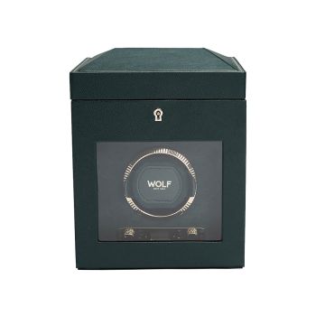 WOLF British Racing Remontoir De Montre Simple Avec Rangement - Vert
