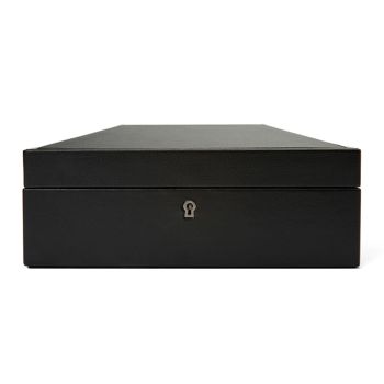 WOLF British Racing 8 Piece Watch Box - Black