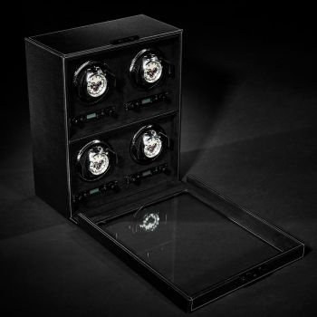 WOLF British Racing Remontoir De Montre 4 Pièces - Noir