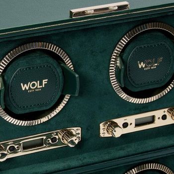 WOLF British Racing Remontoir De Montre 4 Pièces - Vert
