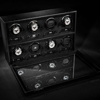 WOLF British Racing Remontoir De Montre 8 Pièces - Noir