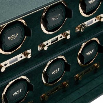 WOLF British Racing Remontoir De Montre 8 Pièces - Vert