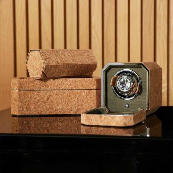 WOLF Cortica Triple Watch Roll - Kork