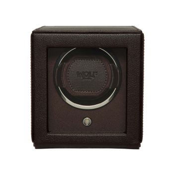 WOLF Cub Single Watch Winder - Brown