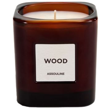 Assouline Library Candle - Wood