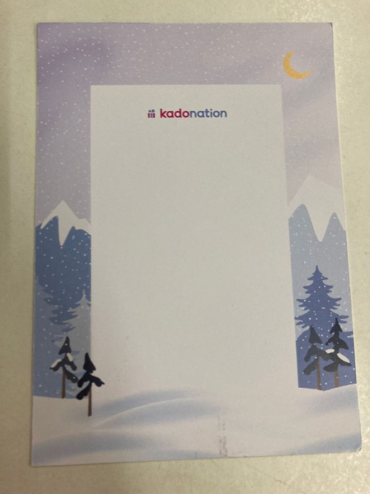 Kadonation A6 Greeting Card Recto Print - Winter